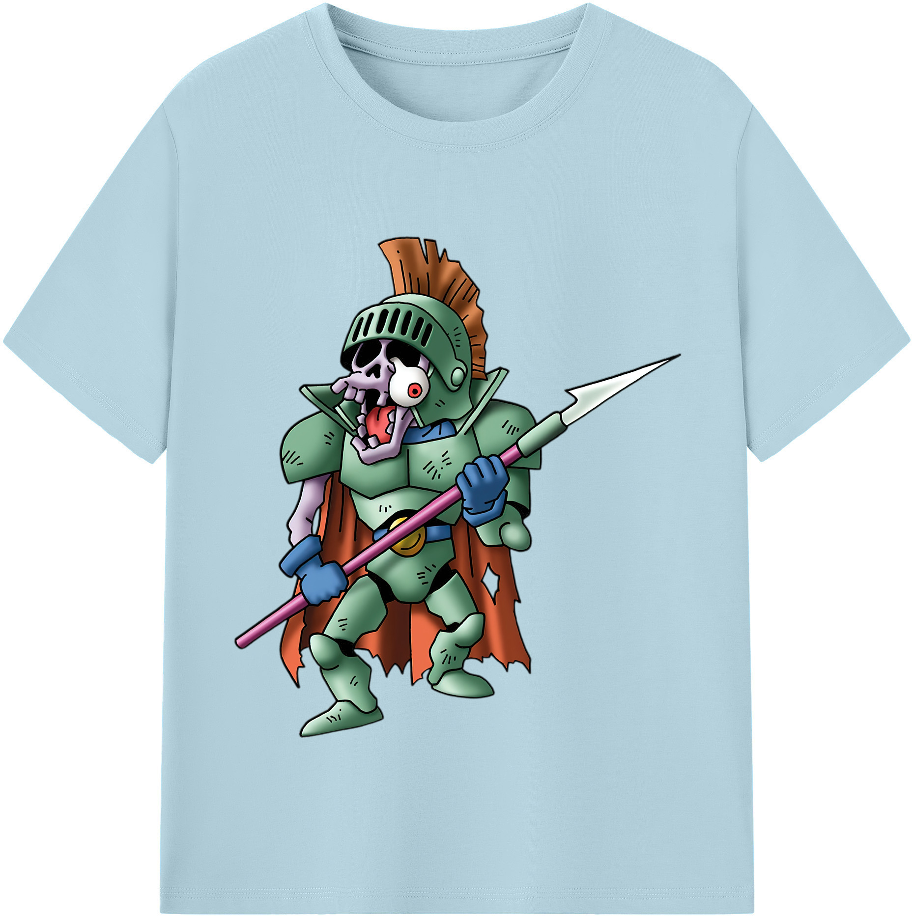 （画像用） ドラゴンクエスト Doragon Kuesuto Dragon Quest 綿100％半袖Tシャツ（フロントプリント）